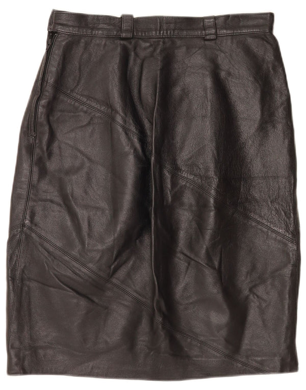 Compagnia Jupe en cuir pour femme IT 44 Medium W28 Noir