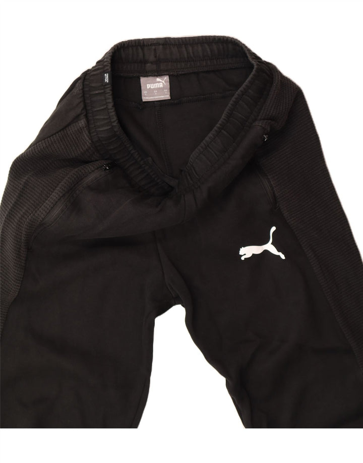 PUMA Womens Tracksuit Trousers UK 8 Small  Black Cotton Vintage Puma and Second-Hand Puma from Messina Hembry 