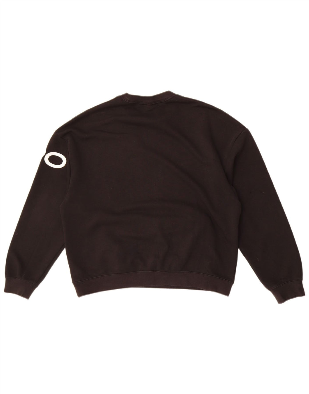 Nike Sweat-shirt surdimensionné graphique pour femme UK 10 Petit coton noir