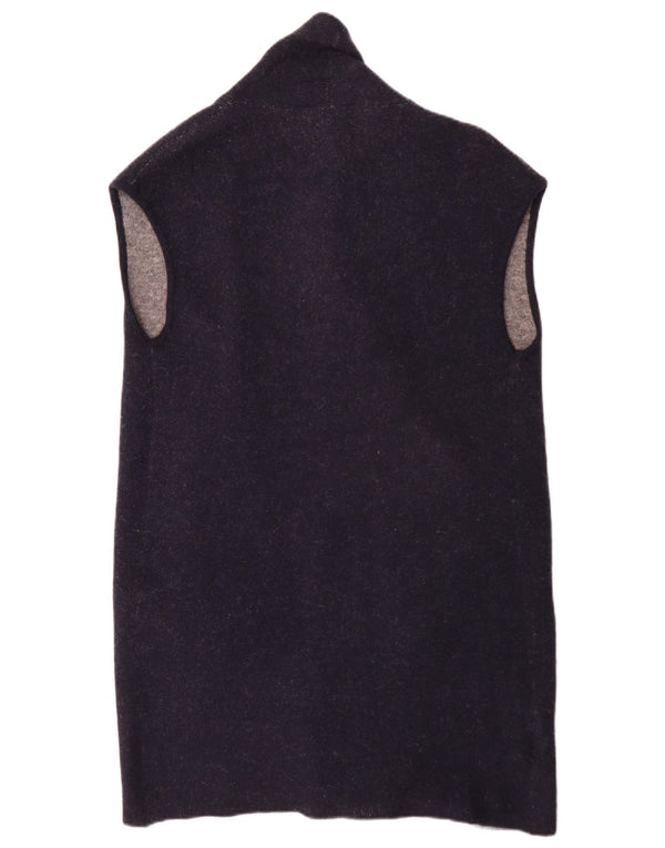 Laura Ashley Pull cardigan sans manches pour femme UK 14 Large Bleu marine