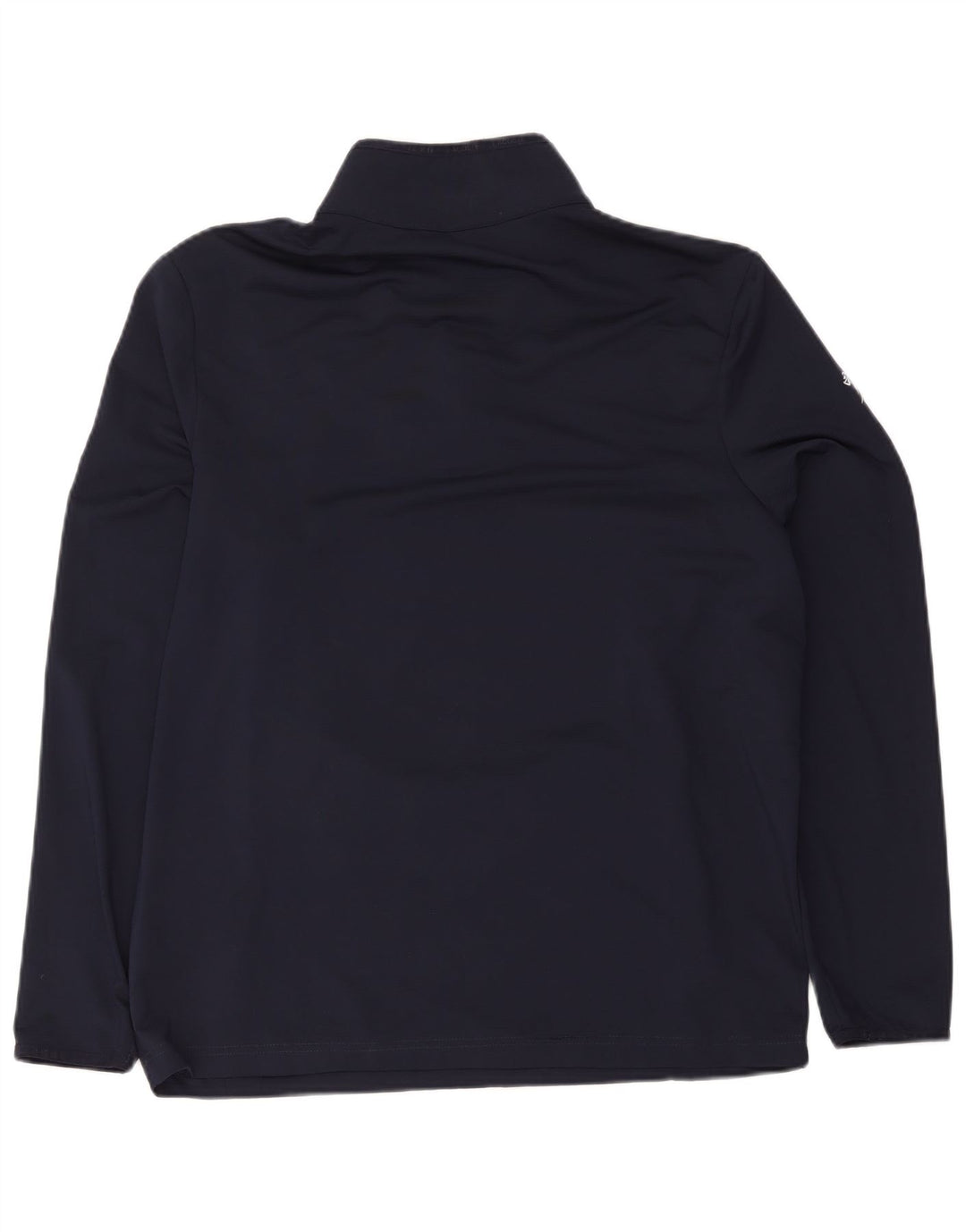 Lacoste Hommes Zip Neck Pull Survêtement Top Taille 6 XL Bleu Marine Polyester