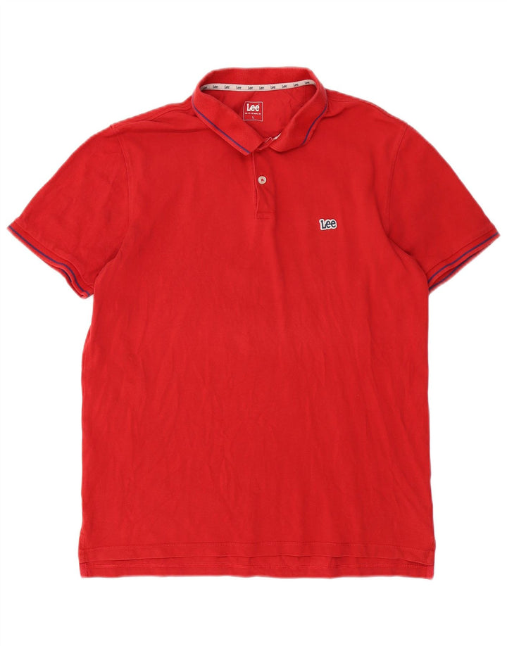 LEE Polo Homme Grand Rouge Coton