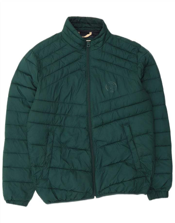 JACK & JONES Veste matelassée homme UK 38 Vert moyen Polyester