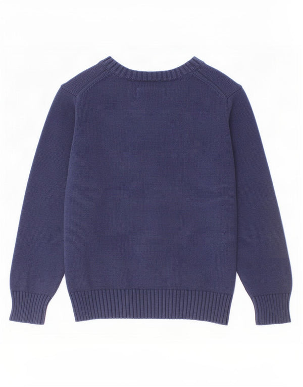 Polo Ralph Lauren Pull à col en V pour bébé garçon 18-24 mois Bleu marine