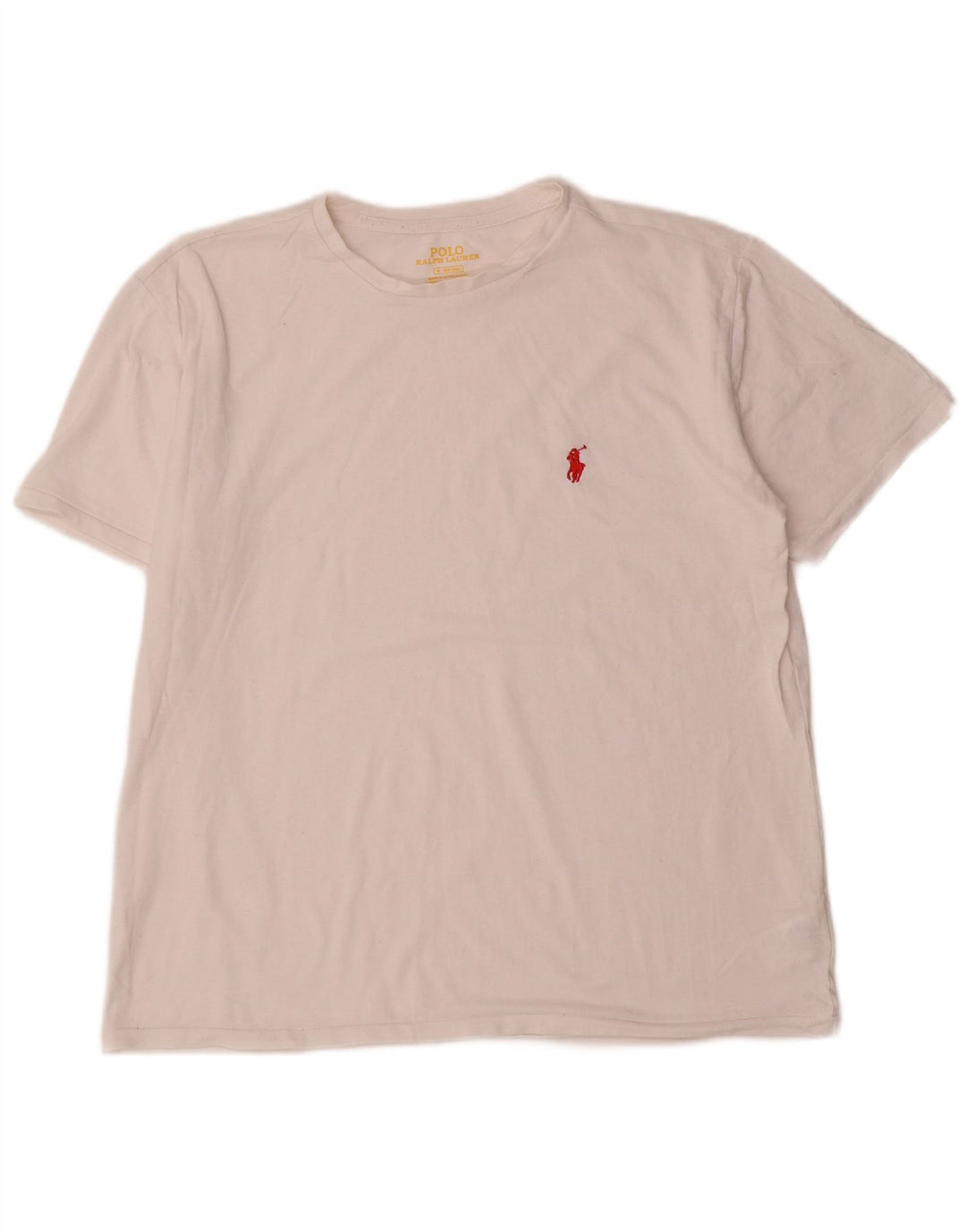 Polo Ralph Lauren T-Shirt Homme Blanc Moyen Coton