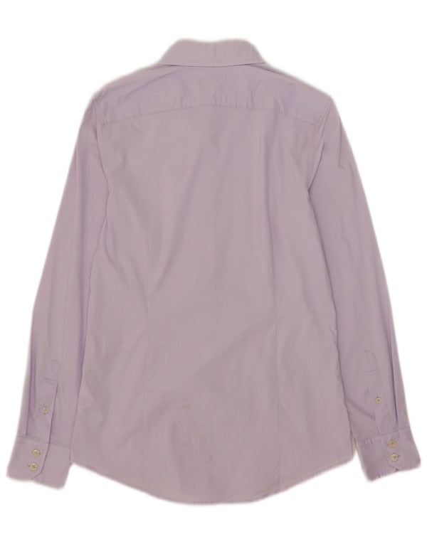 Benetton Chemise Violet Moyen Coton Homme