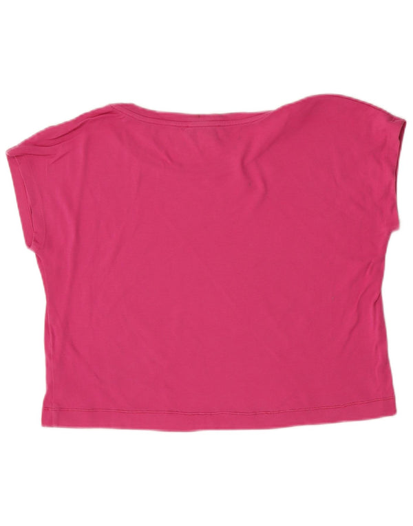 Max & Co. Womens Crop T-Shirt Top UK 14 Medium Pink