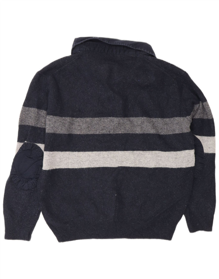 Marks & Spencer Pull à col polo Blue Harbor pour hommes, grand bleu marine