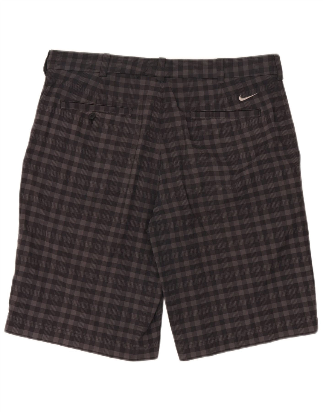 Nike Short chino Dri Fit W34 pour homme en polyester à carreaux vichy gris moyen