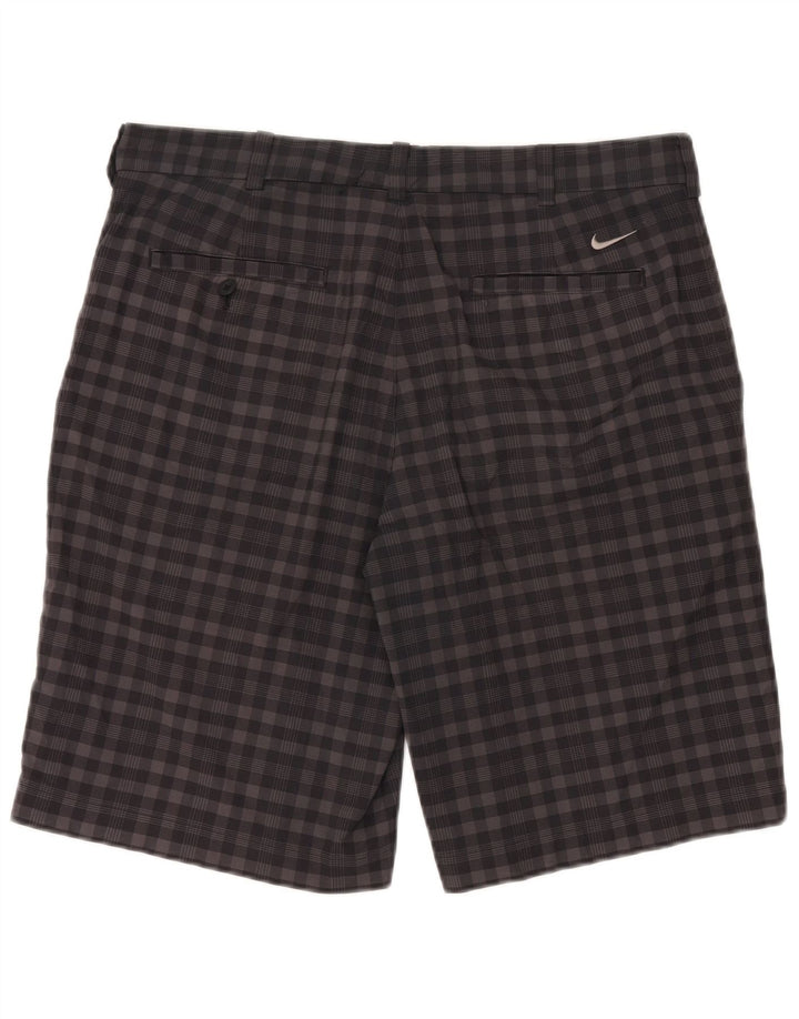Nike Short chino Dri Fit W34 pour homme en polyester à carreaux vichy gris moyen