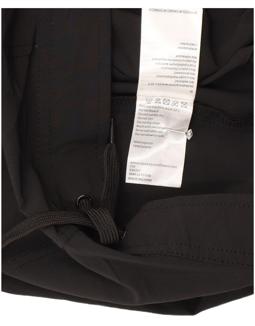 Mountain Warehouse Short de sport pour femme UK 18 XL Noir Polyester