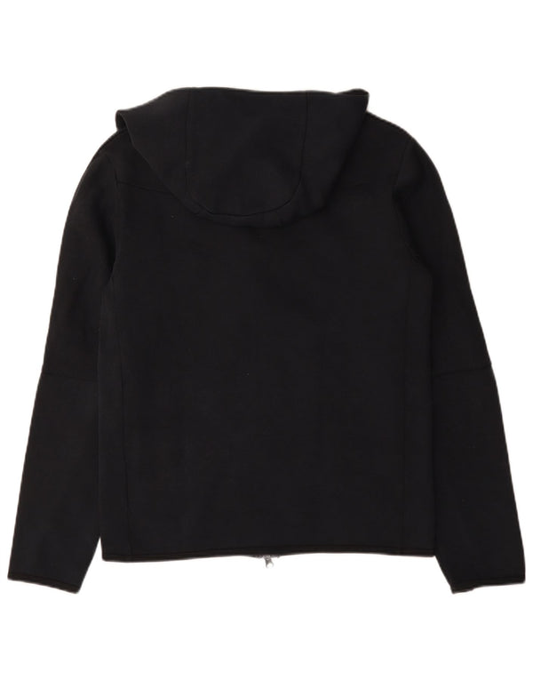 Nike Pull à capuche zippé pour homme Petit coton bleu marine