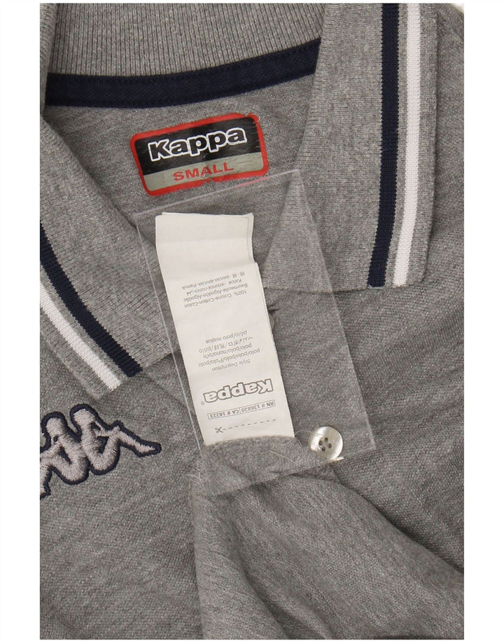 KAPPA Polo Homme Petit Gris Rayé Coton