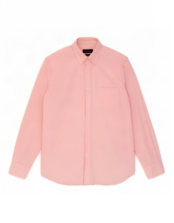 Massimo Dutti Chemise décontractée pour homme Taille L Rose