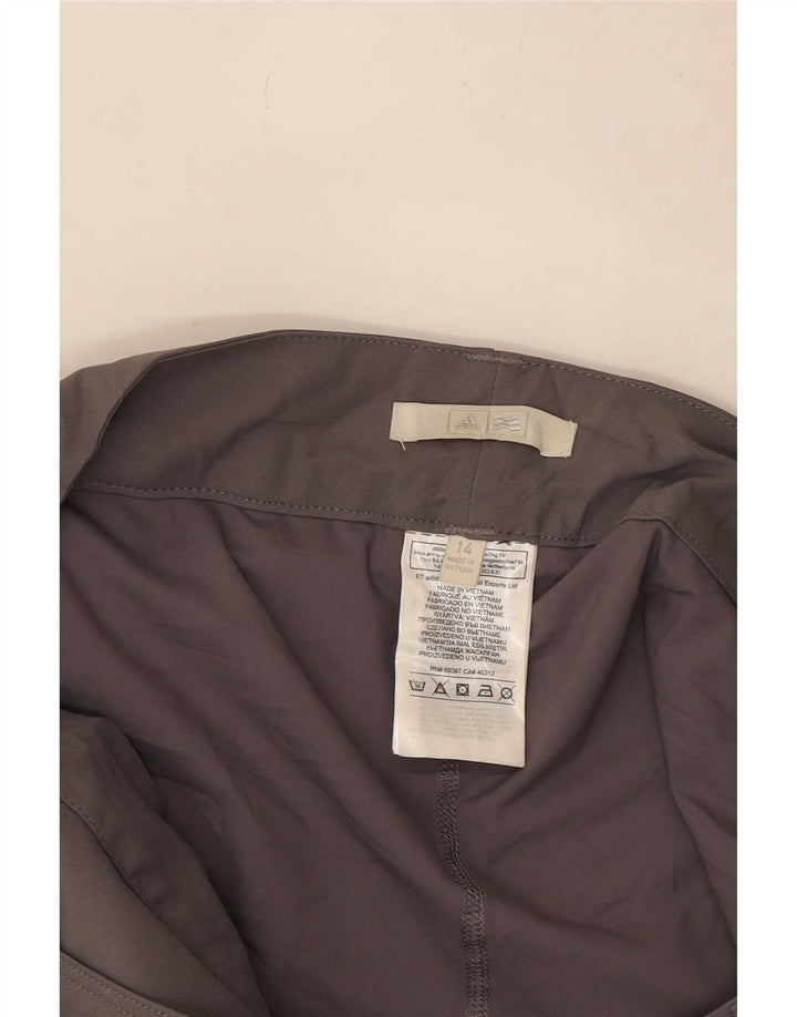 Adidas Mini jupe femme UK 14 Large W32 Gris Polyester