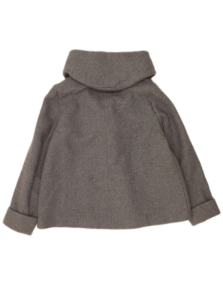 Zara Womens Bomber Jacket UK 14 Laine Gris Moyen