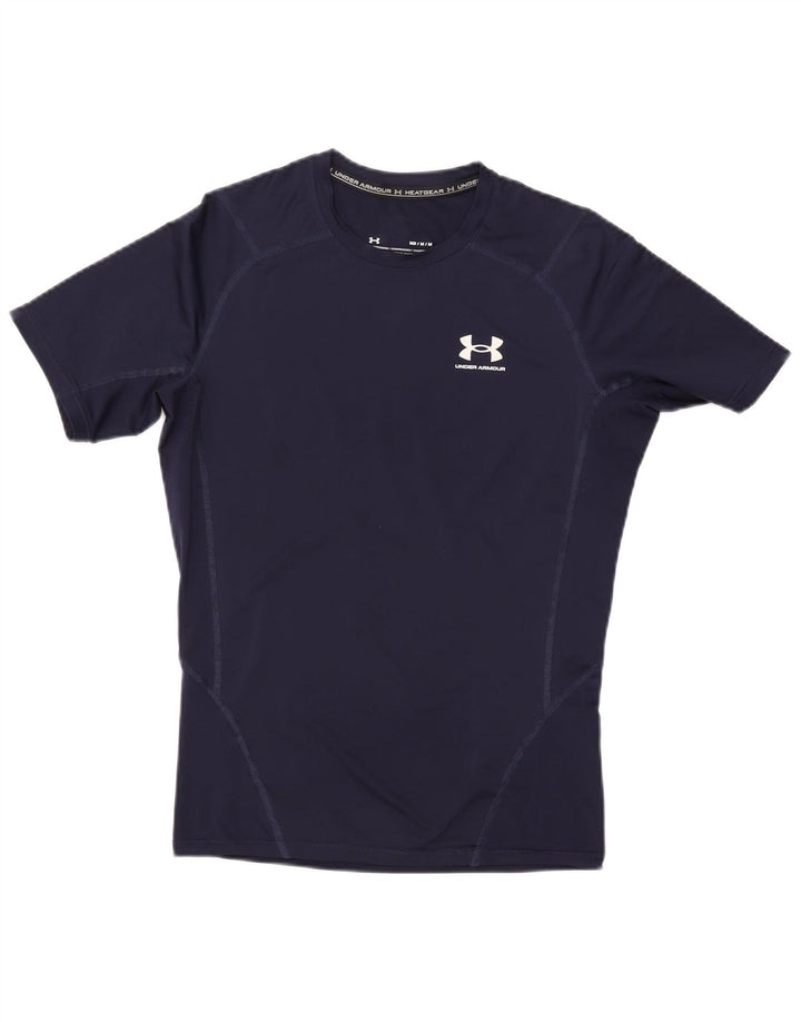 Under Armour T-Shirt Heat Gear Homme Bleu Marine Moyen Synthétique