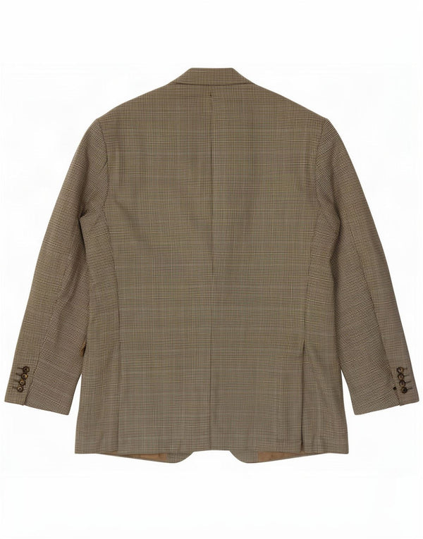 Marks & Spencer Veste blazer à 2 boutons pour homme UK 44 XL Pied-de-poule doré