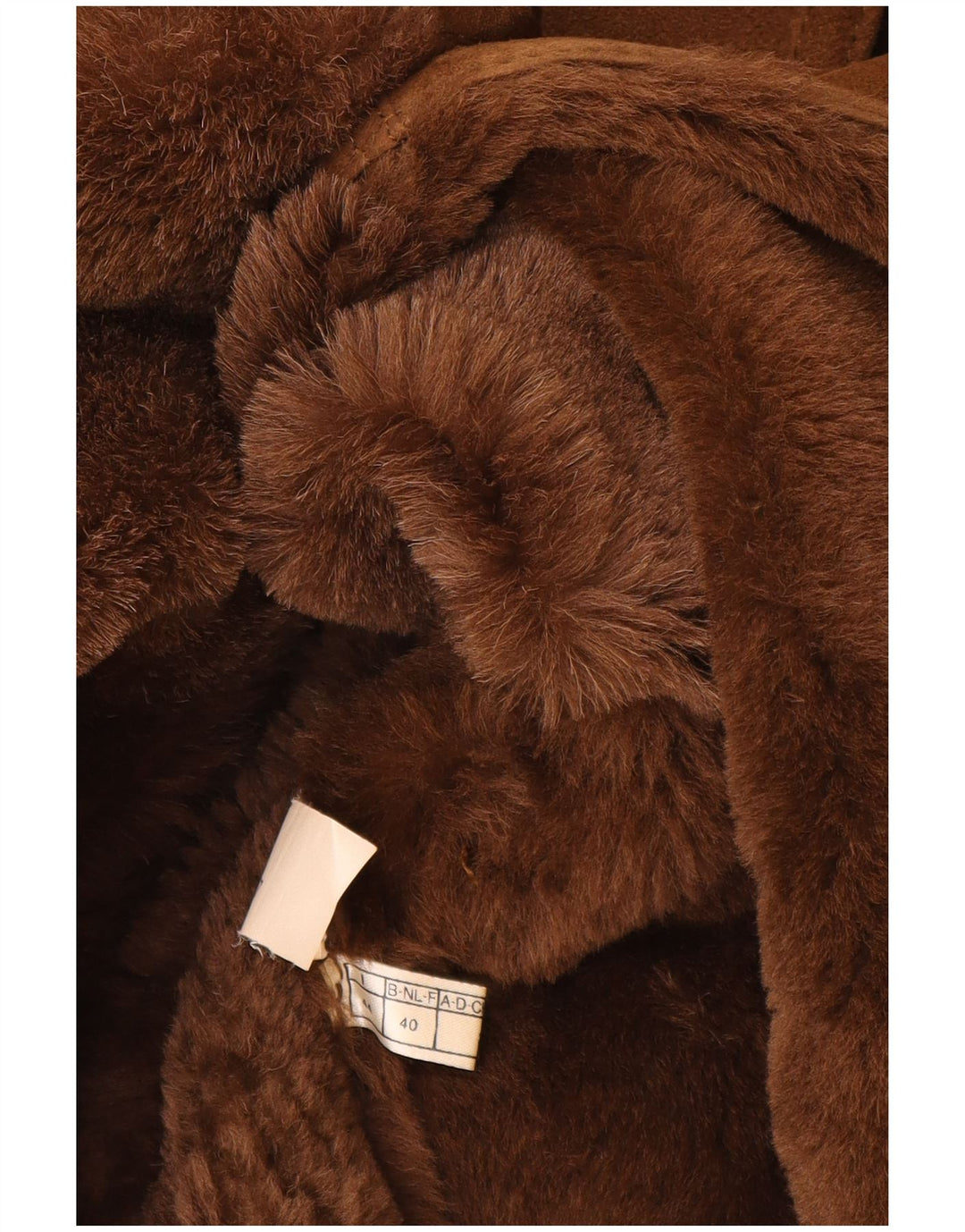 Belfe Manteau en peau de mouton pour femme UK 14 Cuir marron moyen