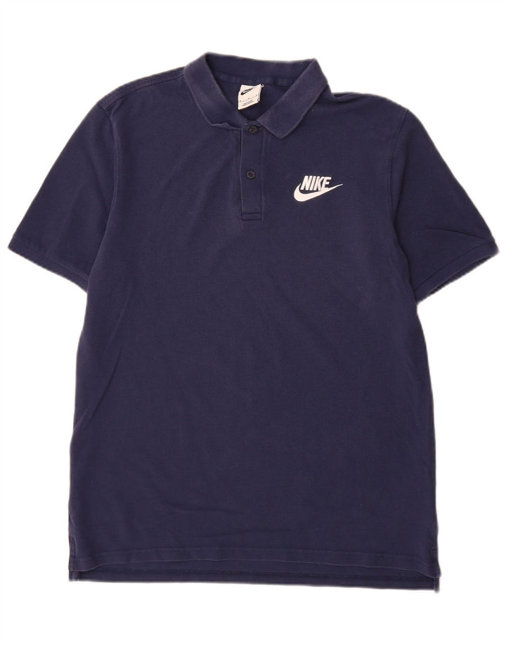 Polo Nike Homme Bleu Marine Moyen Coton