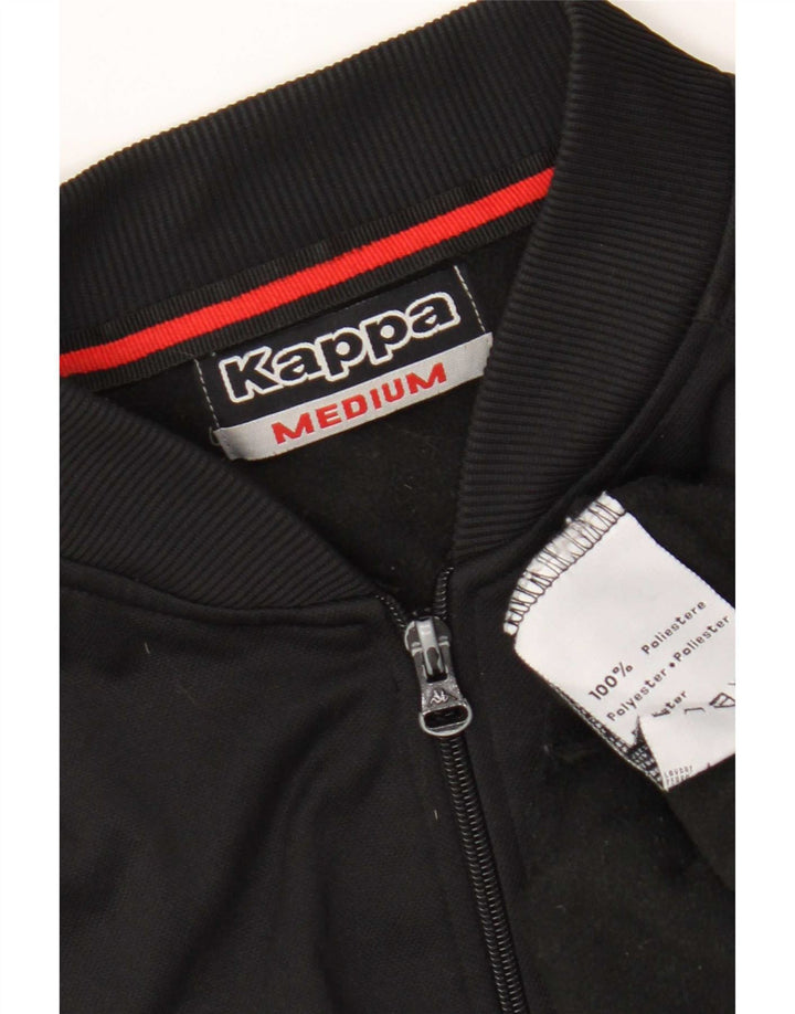 Kappa Veste de Survêtement Homme Noir Moyen Polyester