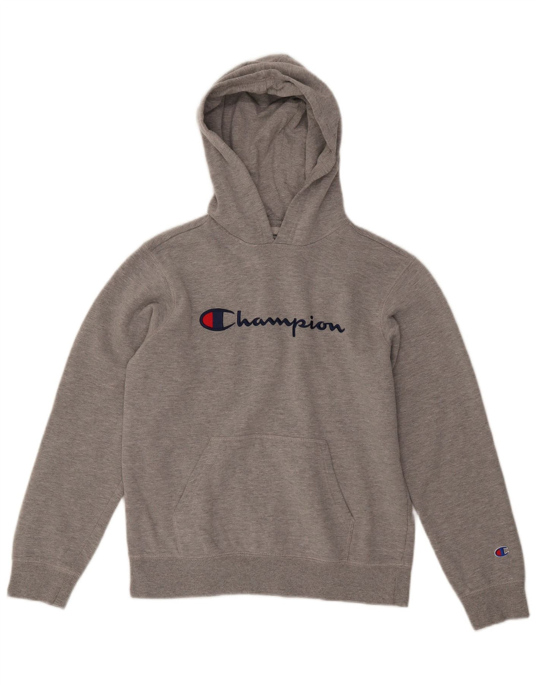 CHAMPION Pull à capuche graphique pour garçon 13-14 ans XL Gris chiné Coton