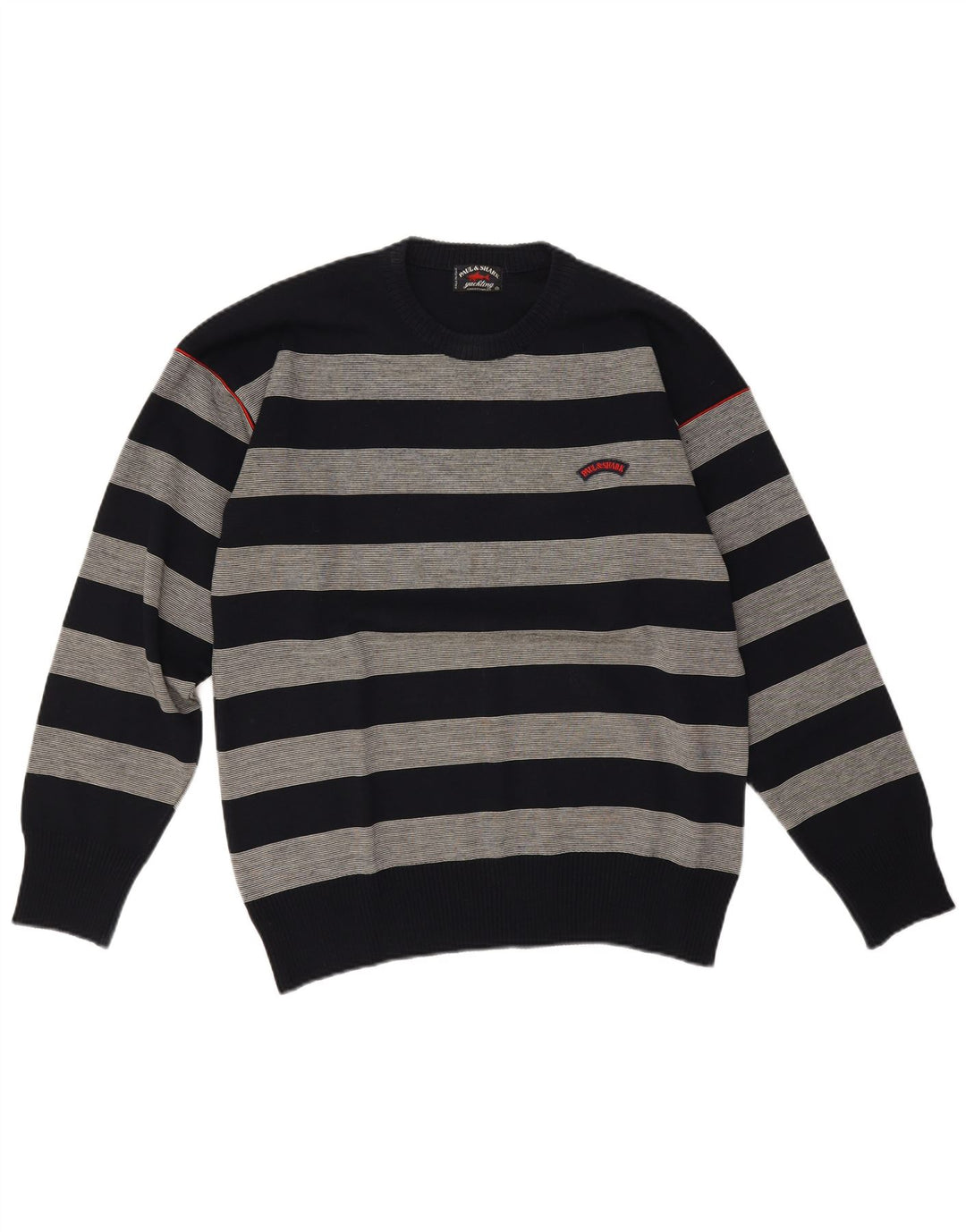 Paul & Shark Pull Col Ras-du-Cou Homme Rayé Bleu Marine Moyen