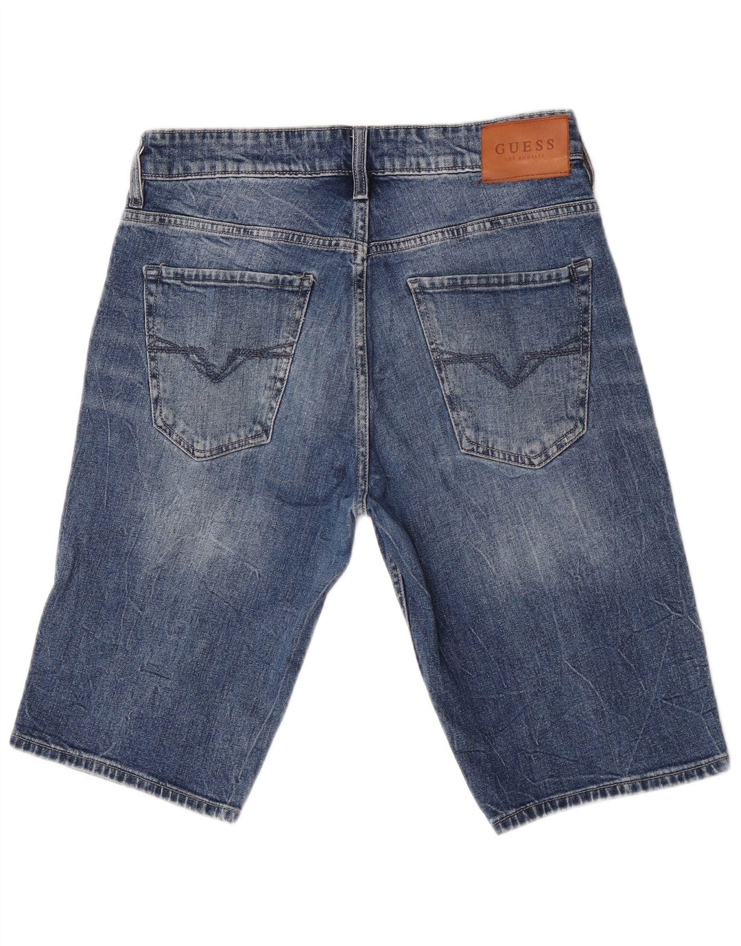 Guess Short en jean régulier W30 pour homme en coton bleu moyen