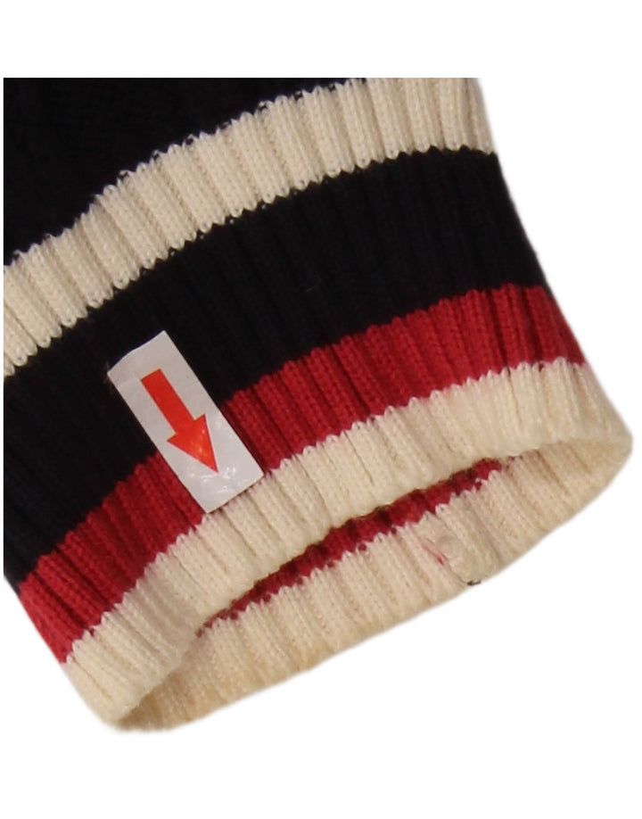 JAEGER Pull cardigan surdimensionné pour femme UK 10 Petit colorblock bleu marine