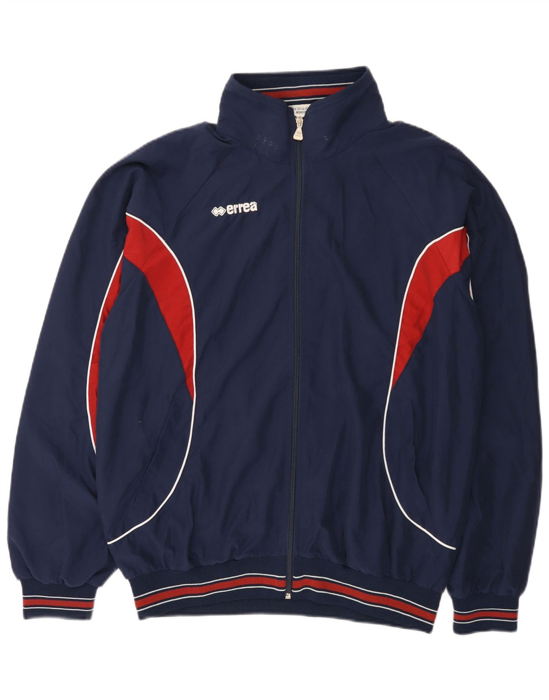 Errea Veste de Survêtement pour Homme Large Bleu Marine Colorblock Polyester