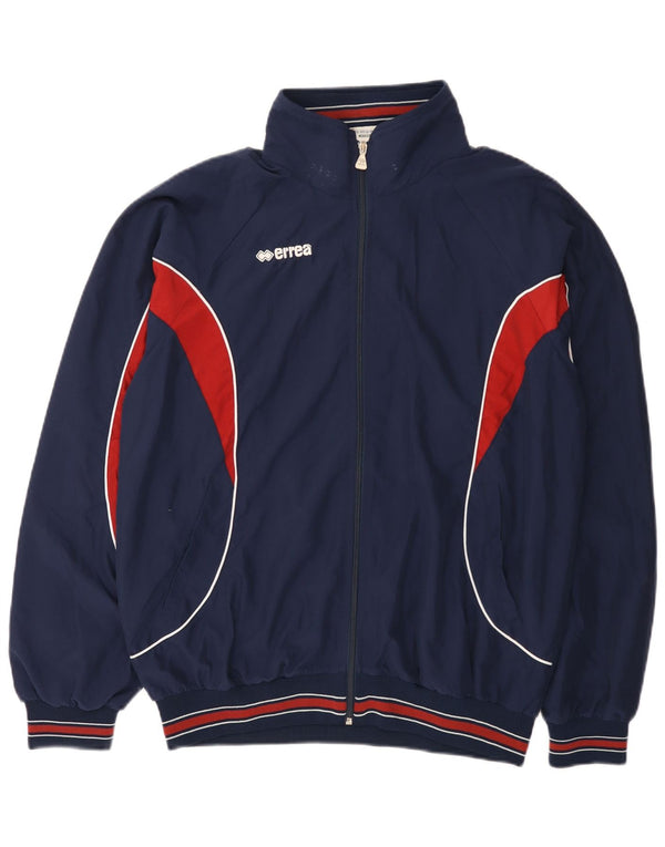 Errea Veste de Survêtement pour Homme Large Bleu Marine Colorblock Polyester