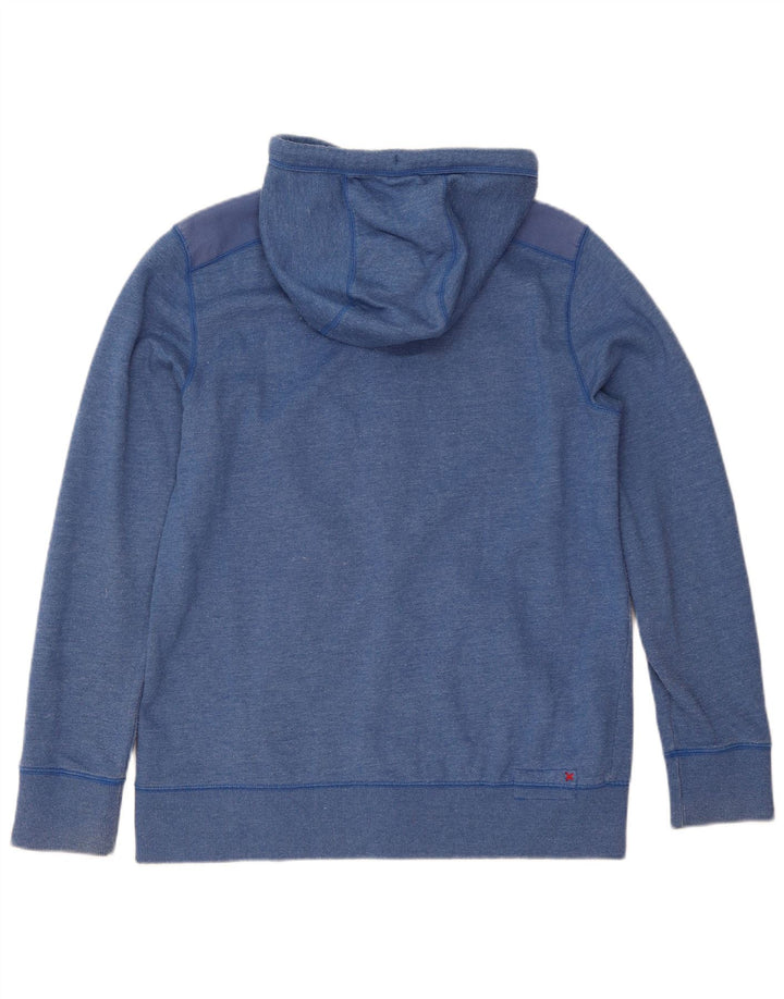 Fat Face Pull à capuche zippé pour homme en coton bleu Taille L