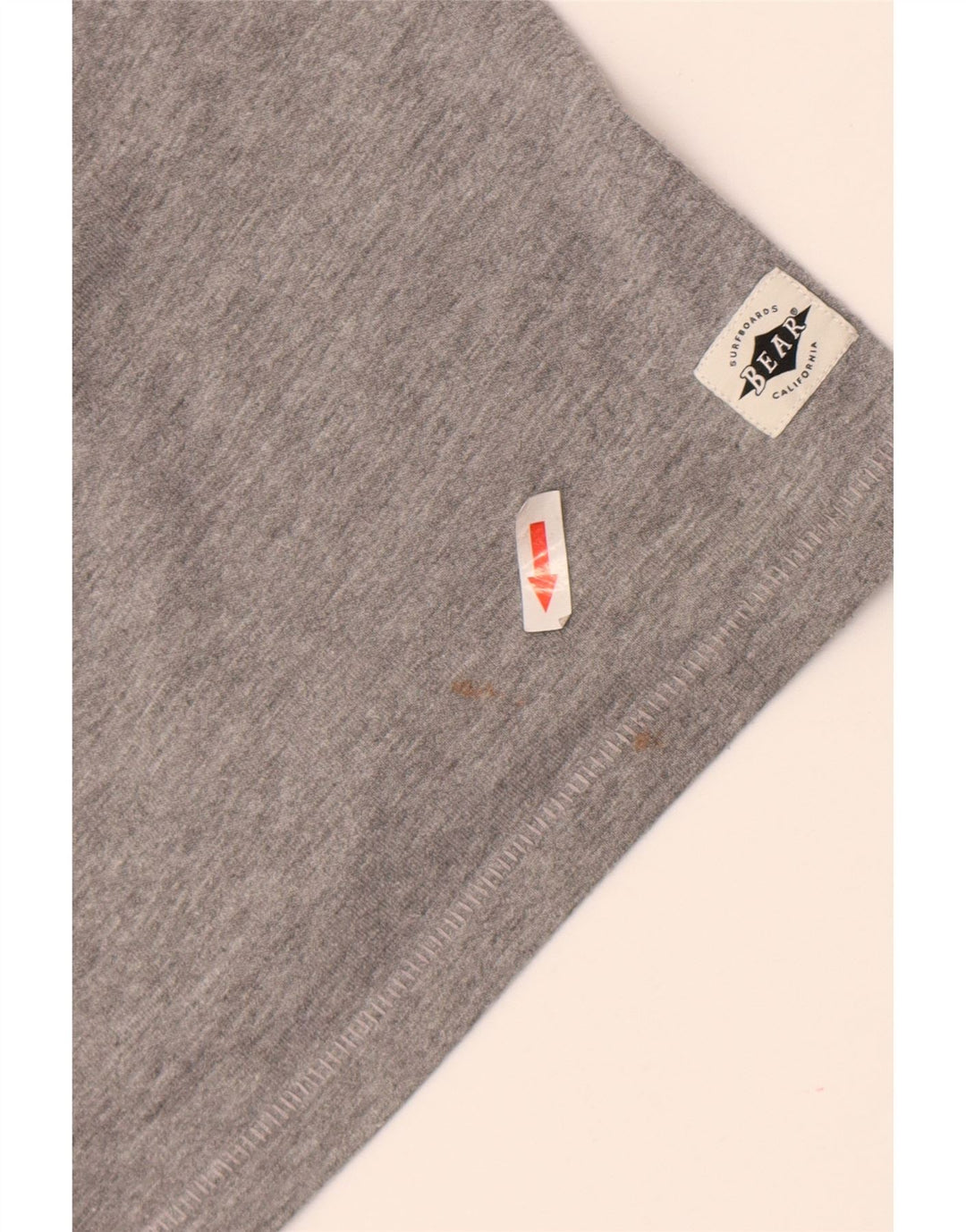 Bear T-Shirt Graphique Homme Top XL Gris Moucheté Polyester