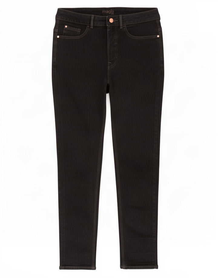 Marks & Spencer Jeans Magic Slim pour femme UK 12 Medium W28 L28 Coton noir