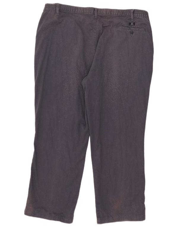 Marks & Spencer Pantalon chino bleu Harbour Pegged pour homme W44 L29 coton bleu marine