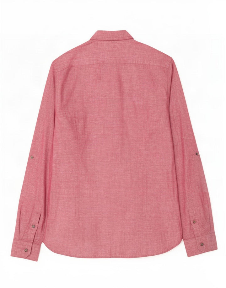 Ted Baker Chemise Homme Taille 4 Grand Lin Rose