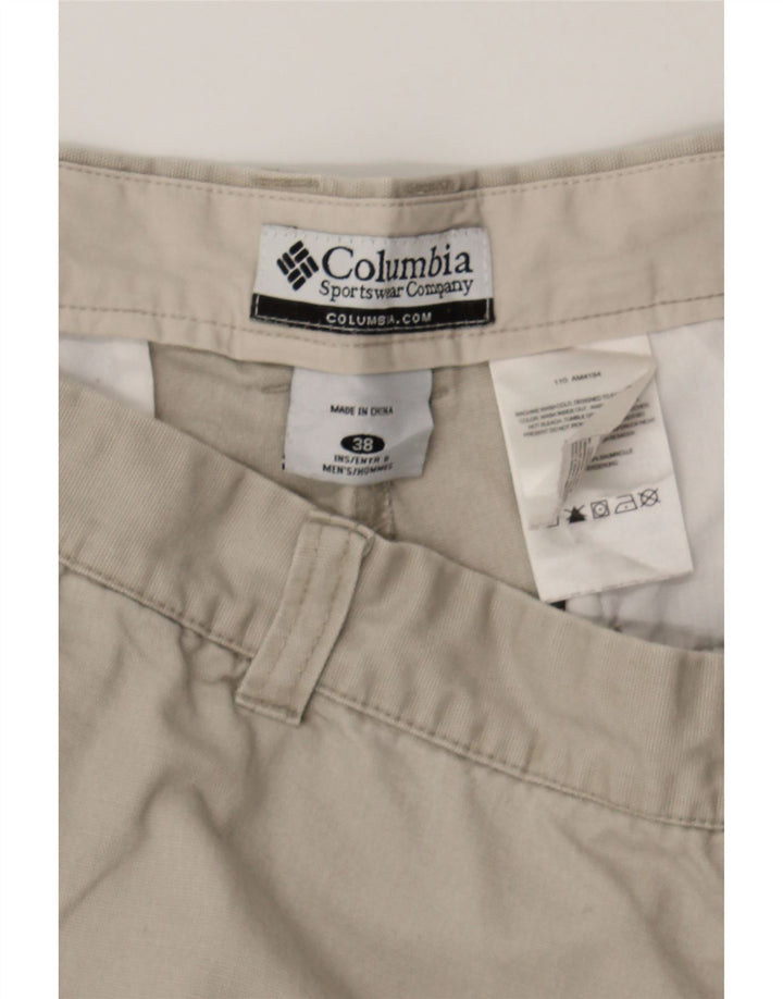 COLUMBIA Mens Cargo Shorts W38 XL  Beige Cotton Vintage Columbia and Second-Hand Columbia from Messina Hembry 