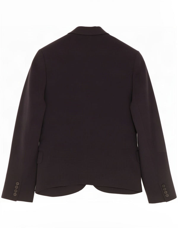 Aquascutum Veste Blazer 2 Boutons Femme UK 8 Small Bleu Marine Acétate