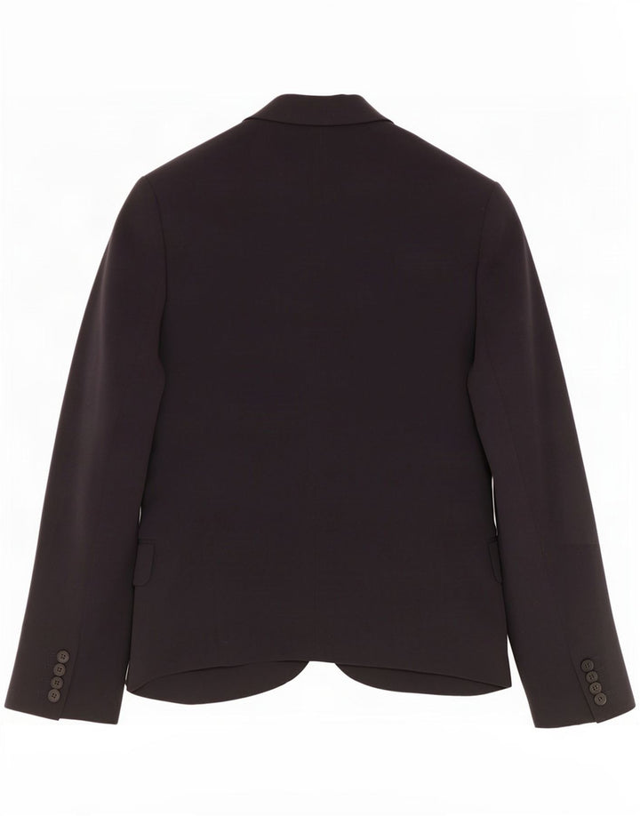 Aquascutum Veste Blazer 2 Boutons Femme UK 8 Small Bleu Marine Acétate