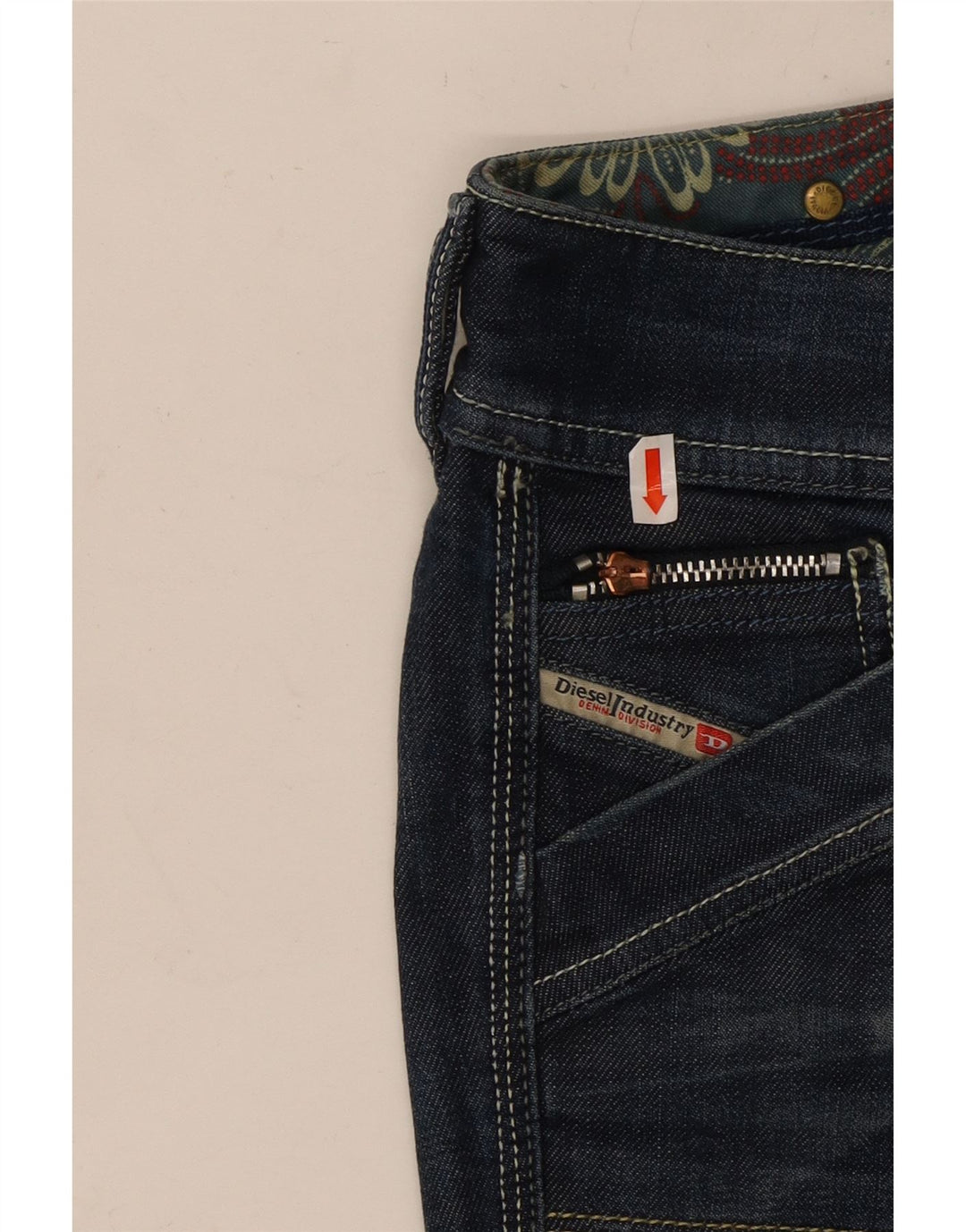 DIESEL Jean Reckfly Bootcut Femme W26 L32 Bleu Marine Coton