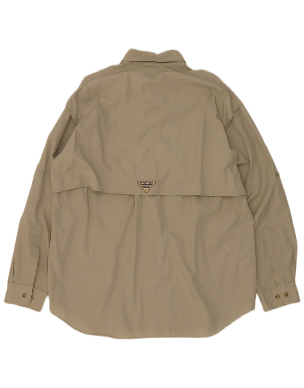 Columbia Chemise Homme Kaki Moyen Coton