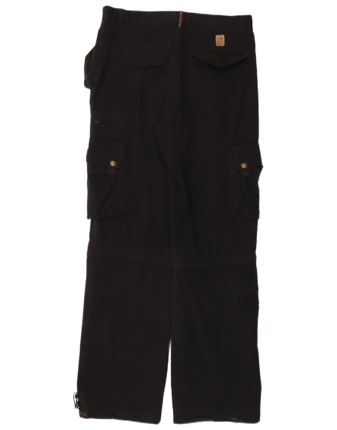 Pantalon cargo droit vintage pour hommes W33 L33 Noir