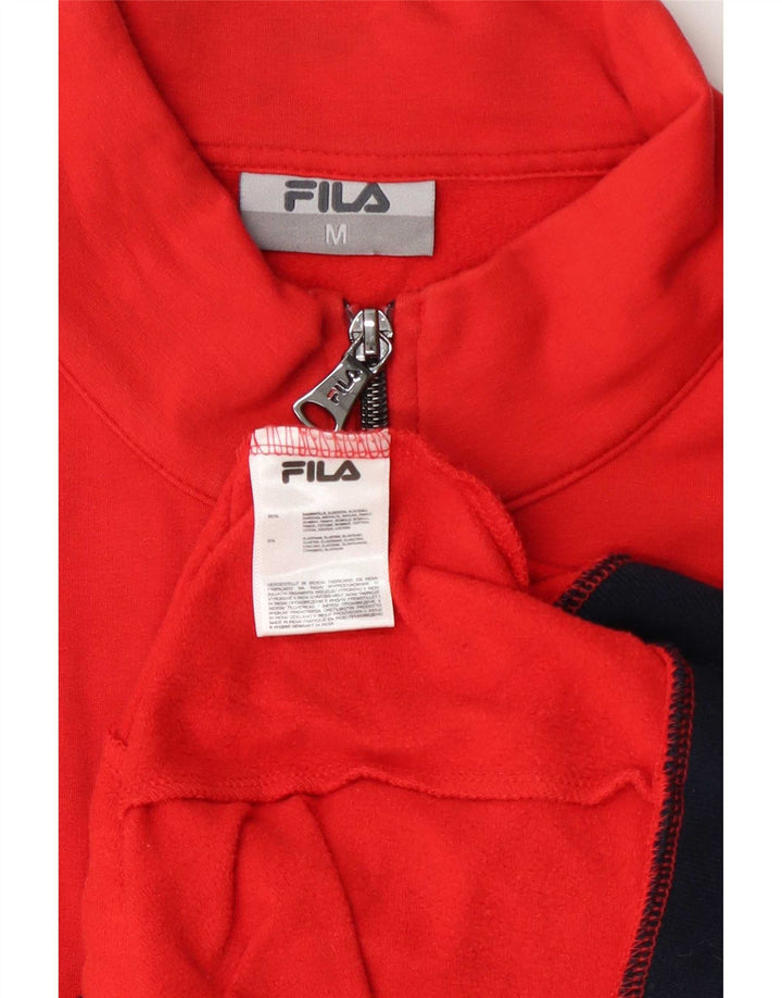 Fila Veste de Survêtement Homme Rouge Moyen Colourblock Cotton