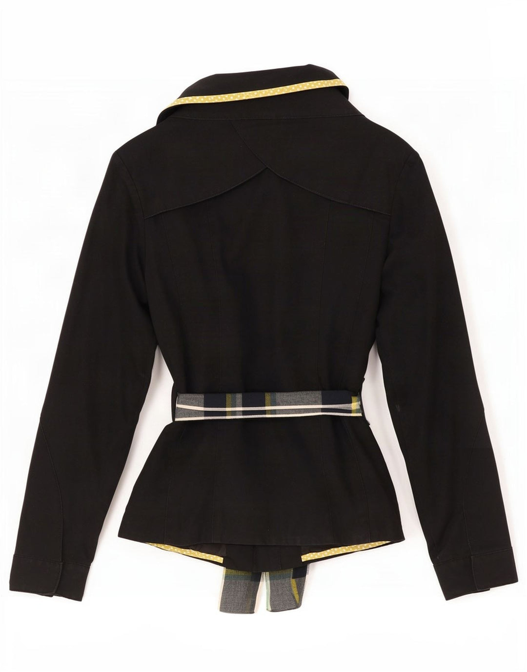 Vila Manteau court pour femme UK 10 Petit coton noir
