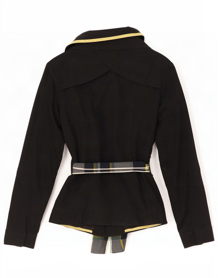 Vila Manteau court pour femme UK 10 Petit coton noir