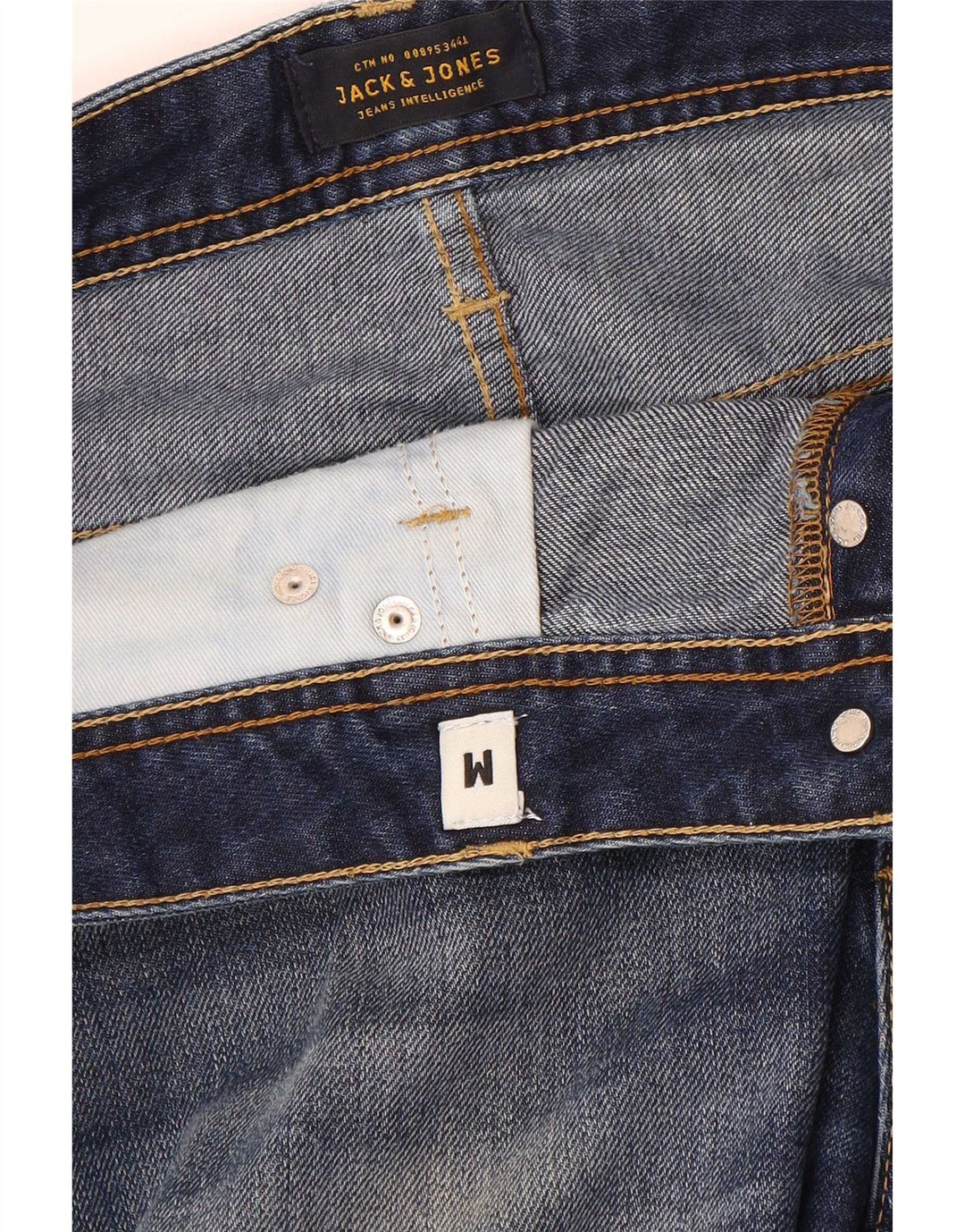 Jack & Jones Short en jean coupe classique pour homme Medium W32 Bleu