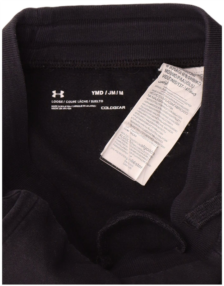 UNDER ARMOUR Boys Tracksuit Trousers Joggers 9-10 Years Medium Navy Blue