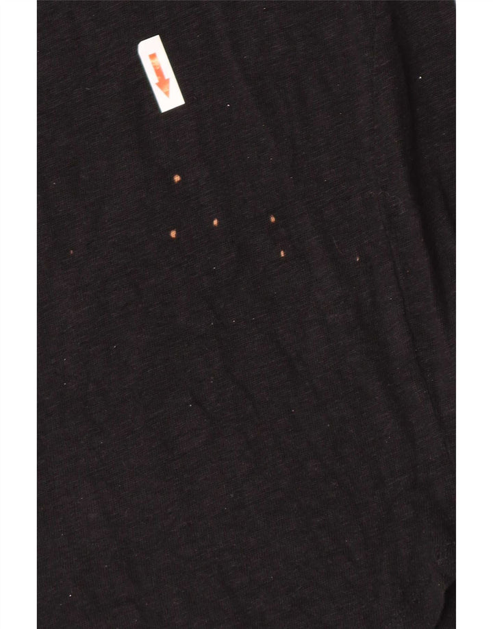 Zara Haut à manches 3/4 pour femme UK 10 Small Noir
