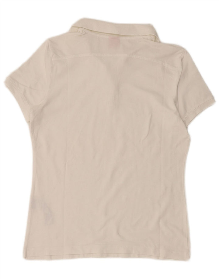 Puma Polo Femme UK 12 Coton Blanc Moyen