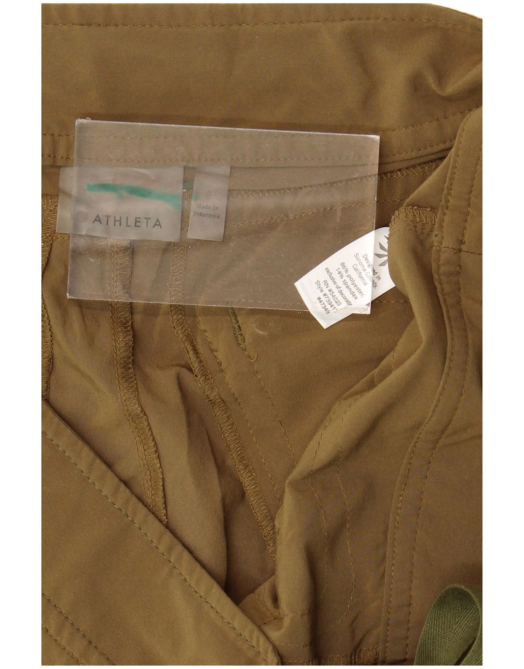ATHLETA Short cargo pour femme US 8 Medium W34 Kaki Polyester